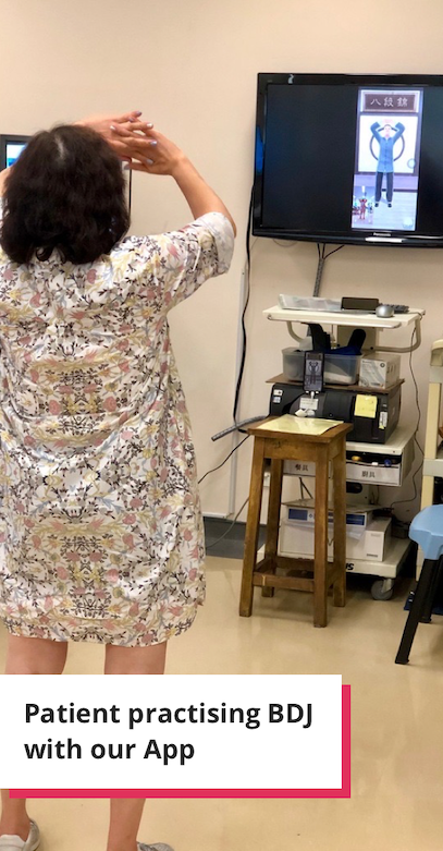 Patient practising BDJ